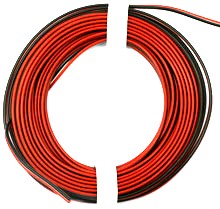 Kabel silikonowy, dwużyłowy, 0,34 qmm, płaski