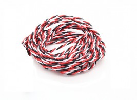 Przewód serwo skręcany PVC słaby 22awg Futaba (cena za 1 metr)