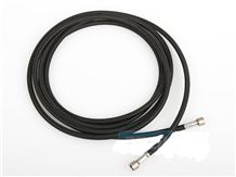 Wąż pomarańczowy w oplocie, z końcówkami G1/8 na obu końcach