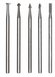 Frezy walcowe ze stali wolframowo-wanadowej 5 szt.