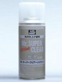 Mr. Super Clear lakier UV-błyszczący z filtrem UV w sprayu 170ml