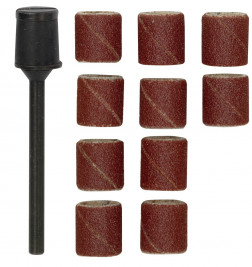 Rękawy szlifierskie (10 szt. + nośnik)