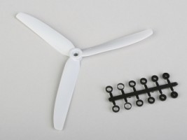 Śmigło GWS HD 9x5 szare 3-łopatowe (lewe)