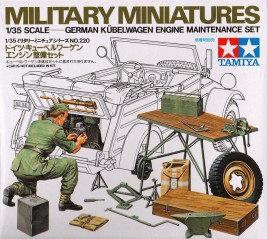 1:35 Niemiecki silnik Kübelwagen i wyposażenie warsztatu
