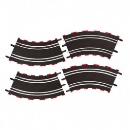1:43 CARRERA GO Curve 2/45, 4 szt.