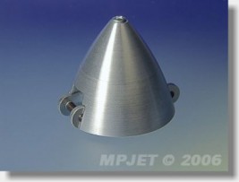 Stożek aluminiowy kompletny 40mm (rozstaw 35mm, 12x8mm, szerokość rowka 8mm, sworzeń 3mm, kl. 4mm)