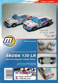 1:24 Škoda 130 LR RAC Rallye 1986 (John Haugland i Ladislav Křeček) – wycięcie