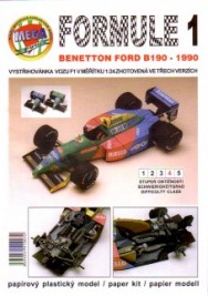 1:24 F1 Ford B190 Benetton (1990) - wycinanka