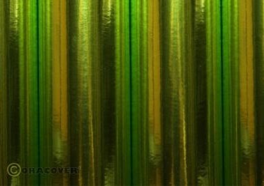Folia poliestrowa do prasowania ORACOVER 2m (chromowo-zielona)