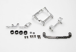 PN Racing Mini-Z MR02/03 93-102mm Multi Motor Mount (srebrny)