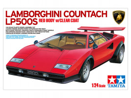1:24 Lamborghini Countach LP500S Res Body z lakierem bezbarwnym