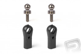 Złącze M3 z trzpieniem kulowym 6,0 mm, podstawą sześciokątną i trzpieniem M3 (10 szt.)