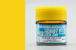 Farba akrylowa Hobby Color nr 091 – Clear Yellow (10 ml)