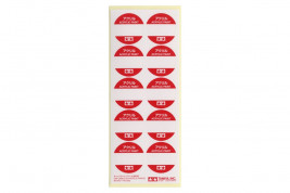 Etykiety na zakrętki do farb akrylowych (30 szt.)