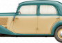 1:35 Niemiecki samochód osobowy typu 170V Sedan 4 drzwi