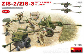 1:35 ZIS-2/ZIS-3 z Limberem i załogą (2 w 1)