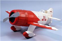 Gee Bee R-1 Racer 610mm laser. rzeźbiony